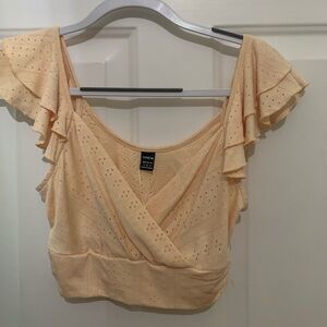 SHEIN yellow crop top!